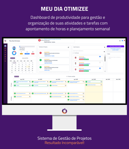 Otimizee Dashboard - Interface do sistema